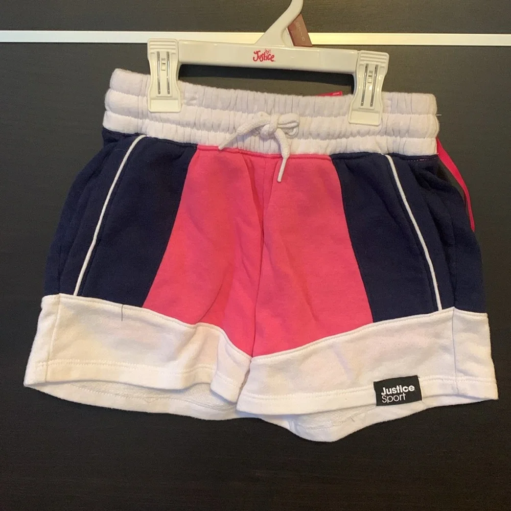 Justice colorblock shorts